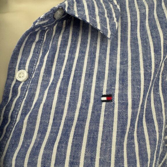 Tommy Hilfiger Women's Classic Button Down Collared Sun Dress Woman’s size 10 bl - Picture 3 of 12